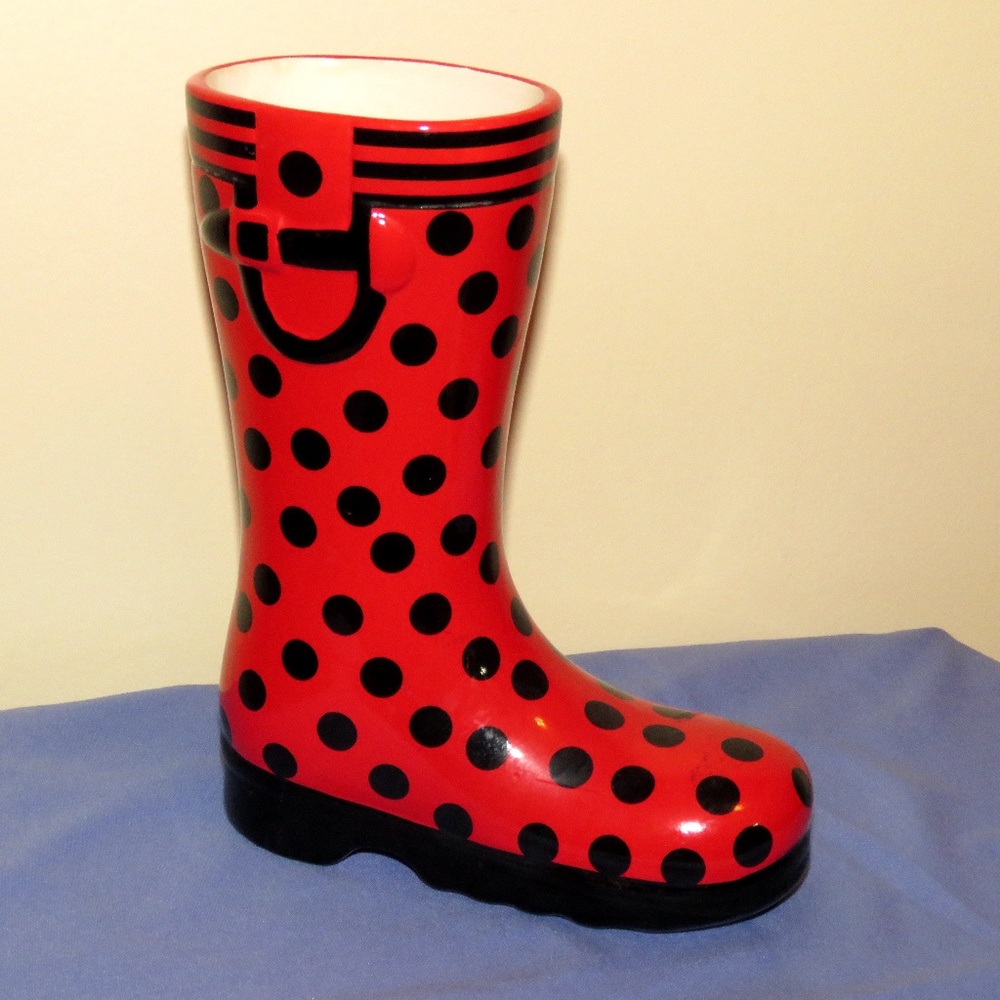 Burton & Burton Polka Dot Boot Planter